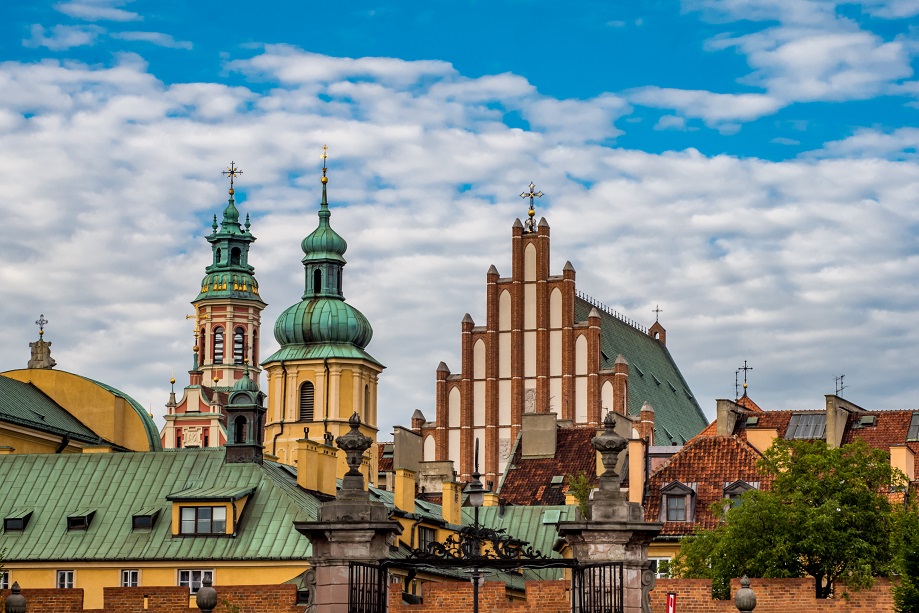 Warsaw Old Town - roofs